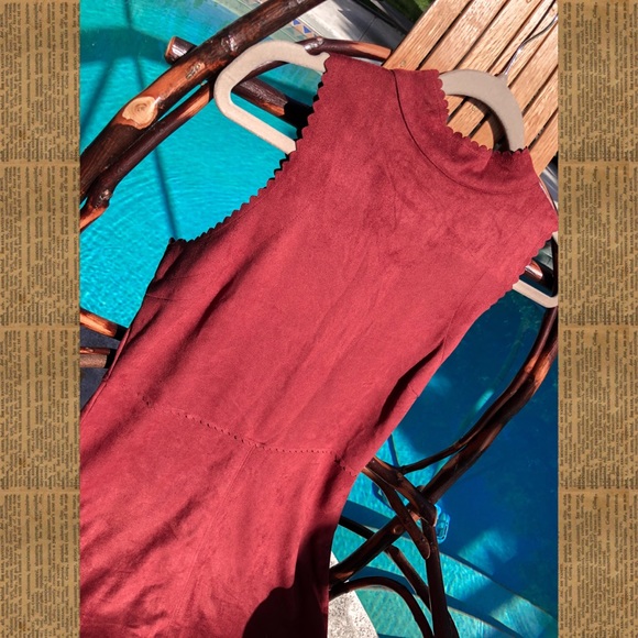 nwt! altar’d state red suede dress - Picture 3 of 8